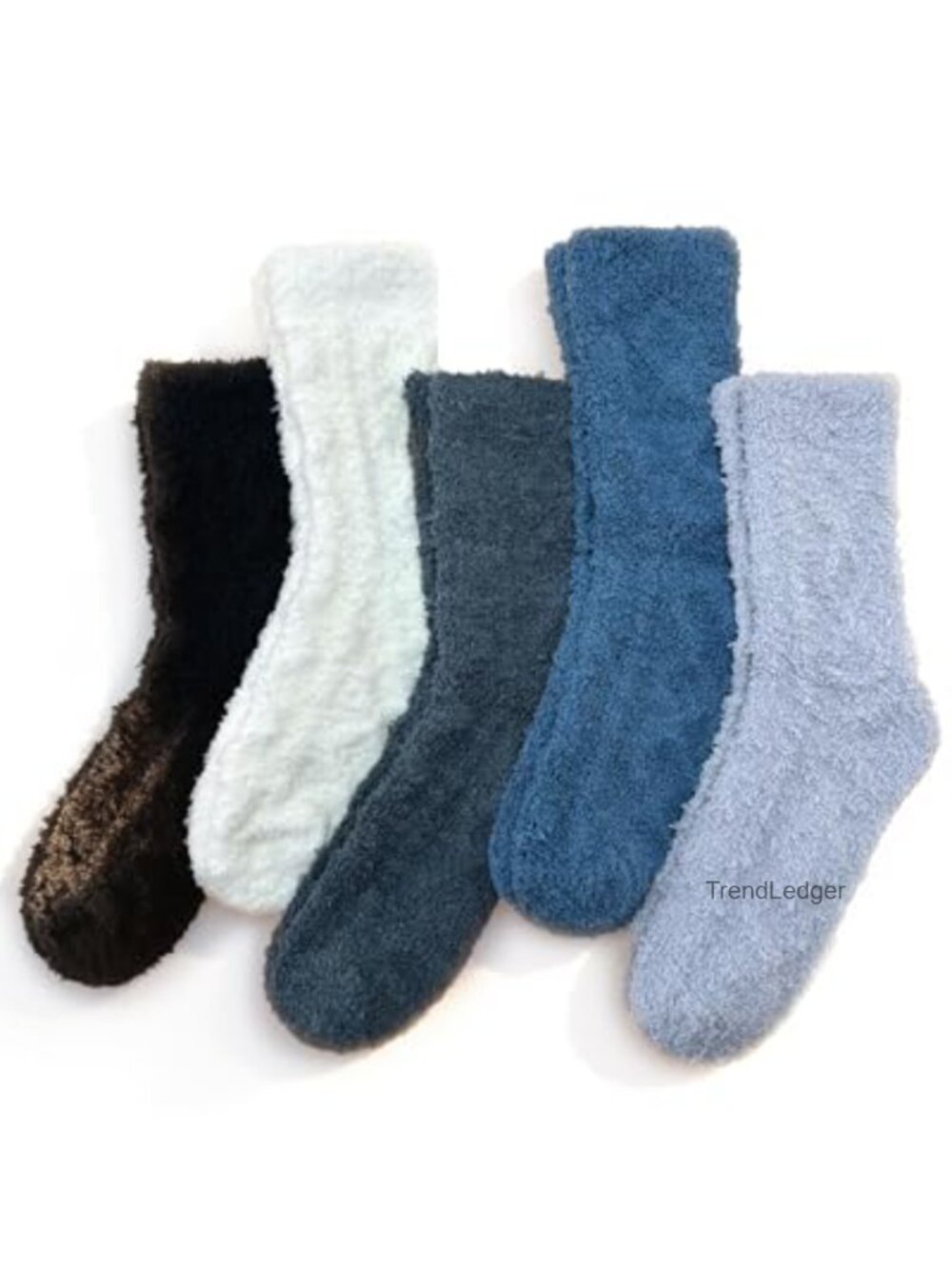 TEHOOK Fuzzy Plush Slipper Socks Cozy Warm Gift for Women One Size